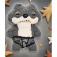 thumbnail image 4 of Creative Gifts Ugly Cute Toys,Funny Ugly Monster, Plush,Collectible , Toy(Suspicious Squirrel Monster - Grey, 4 of 5