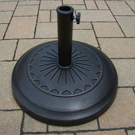 Oakland Living Star 20 in. Rust-Free Cast Polyresin Multiuse Antique Bronze Umbrella Stand