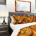 thumbnail image 4 of Designart 'Golden Leaf' Modern & Contemporary Duvet Cover Set, 4 of 4