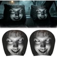 thumbnail image 4 of 2Pcs Ghost Face Headrest Covers Scary for Cars Funny Cartoon Cover Halloween Creative Smiling Car Devil Faces Seat Spooky Polyester Design Stretchable Horrible Set Big Grinning,Halloween Decorations, 4 of 5