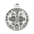 thumbnail image 4 of St. Benedict Sterling Silver Medal Necklace, 4 of 10