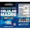 thumbnail image 6 of Vitamisan Stem Cell Support Celulas Madre Adaptogenic – Lion’s Mane, Beta Glucans, AFA, Spirulina – Brain & Immune Health – 180 Capsules – Non-GMO, Gluten Free, Made in USA, 6 of 6
