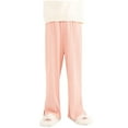 thumbnail image 2 of Qingpeng Toddler Girls Boys Flare Pants Kids Split Straight Leg Solid Sweatpants Fall Thin Full Lenghth Pants, 2 of 7
