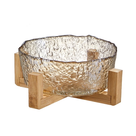 High Temperature Resistant Glass Bowl Set, Gold Rim Elegant Salad Bowl, Aesthetic Fruit Dessert Yogurt Serving Bowl for Home Kitchen