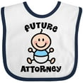 thumbnail image 3 of Inktastic Future Attorney Lawyer in Training Boys Baby Bib, 3 of 4