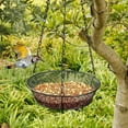 thumbnail image 4 of Eolstice Decorative Metal Hanging Feeder Tray, Sturdy Bird Feeder Net With S-eed Catcher, Outdoor Garden Feeder For Attracting Wild Birds To Patio Or Yard, 4 of 8