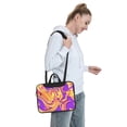 thumbnail image 7 of PUREYAH Laptop Case Bag with Compartments for Women, Purple Neon Psychedelic Yellow Swirls Lightweight Computer Tote Bag for Men Travel Work 13 inch, 7 of 7