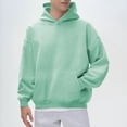 thumbnail image 2 of Blekii Men's Cotton Collar Pullover Sweatshirt, Casual Long Sleeve Shirt Style Top, Soft Blend for Everyday Comfort, Versatile Layering Piece, Minimalist Design for Work Or Leisure,, 2 of 10