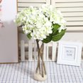thumbnail image 2 of Elegante ramo de hortensias artificiales blancas y verdes para decorar tu hogar y tu boda, 2 of 2