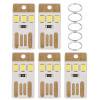 thumbnail image 2 of Luz De Emergencia Camping Mini linterna de emergencia para acampar al aire libre con luz LED de 5 uds., 0,2 W, 5 V (blanco) Likrtyny Para Estrenar, 2 of 5