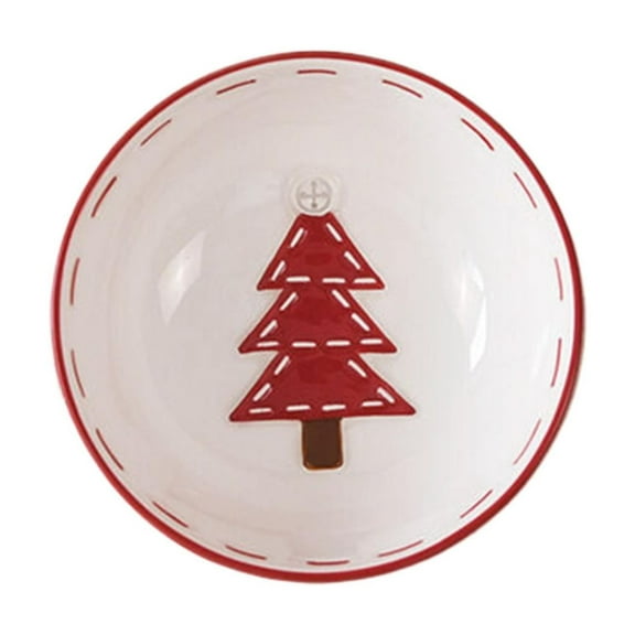 XKHBDL Santa Claus Ceramic Candy Bowl, Painted Holiday Bowl, Christmas Decorative Dish for Candy, Jam, or Sauce – Microwave & Dishwasher Safe