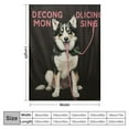 thumbnail image 4 of ONETECH Husky Dog Blanket Husky Gifts for Girls Women Men Funny Husky Throw Blanket for Kids Adults Soft Warm Cozy Blanket for Couch Sofa ​Bed, 4 of 6