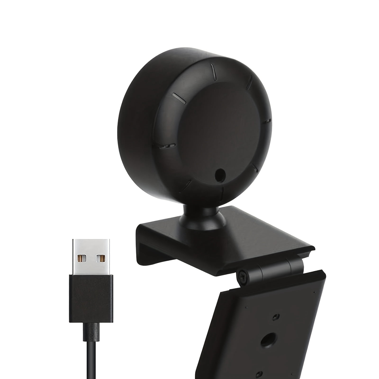 1080P FHD USB Webcam with 3-Level Ring Light, Fixed , 360° Rotation,  and Play for zoom/Streaming/Video Calls