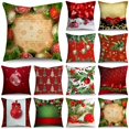 thumbnail image 2 of Fundas de almohada de Navidad para sofá, decoración del hogar, 40/45/50cm, bolas de adorno, campanas de bayas de acebo, 2 of 4