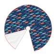 thumbnail image 2 of Kdxio Colorful Fish 3 Print Christmas Tree Skirt Christmas Xmas Tree Skirts Mat for New Year Holiday Christmas Party Decorations-30", 2 of 7