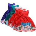thumbnail image 1 of Robes de Princesse de Noël pour Filles Tout-Petits 3-10 Ans Père Noël Flocon de Neige Robe de Cérémonie Robe de Danse Fête Jupe de Performance, 1 of 7