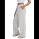 thumbnail image 1 of Pantalones Deportivos de Pierna para Mujer, de Cintura Alta, Holgados, con Cordón y Bolsillos Gris XXXL, 1 of 7