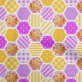 thumbnail image 1 of oneOone Polyester Spandex Fuschia Pink Fabric Floral Craft Projects Decor Fabric Printed By The Yard 56 Inch Wide-0S, 1 of 6