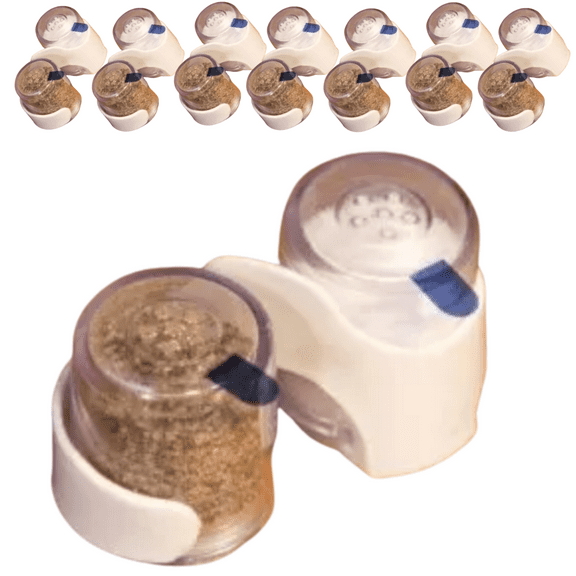 7 SET Mini Salt And Pepper Shaker Set Refillable Hotel Motel, Travel, Camping, Picnic, Outdoors Kitchen Lunch Boxes, Travel Spice Set, Guests, Housekeeping Staff, Salt & Pepper Shaker Set