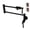 Matte Black, variant on Kingston Brass KS4101DKL Kaiser Two-Handle 1-Hole Wall Mount Pot Filler Faucet in Polished Chrome