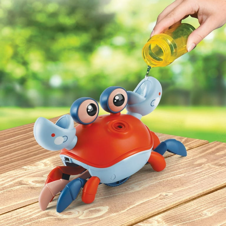 Play Day Dancing Crab Bubble Machine with 4 fl oz Solution