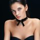 thumbnail image 4 of Collar Gargantilla Negro Para Mujer Conjunto De Gargantillas De Encaje Collar Con Colgante Punk, 4 of 8