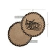 thumbnail image 3 of VHC Brands Sawyer Mill Charcoal 100% Jute Braided Coaster Set 6 pcs, Plow, 3 of 7