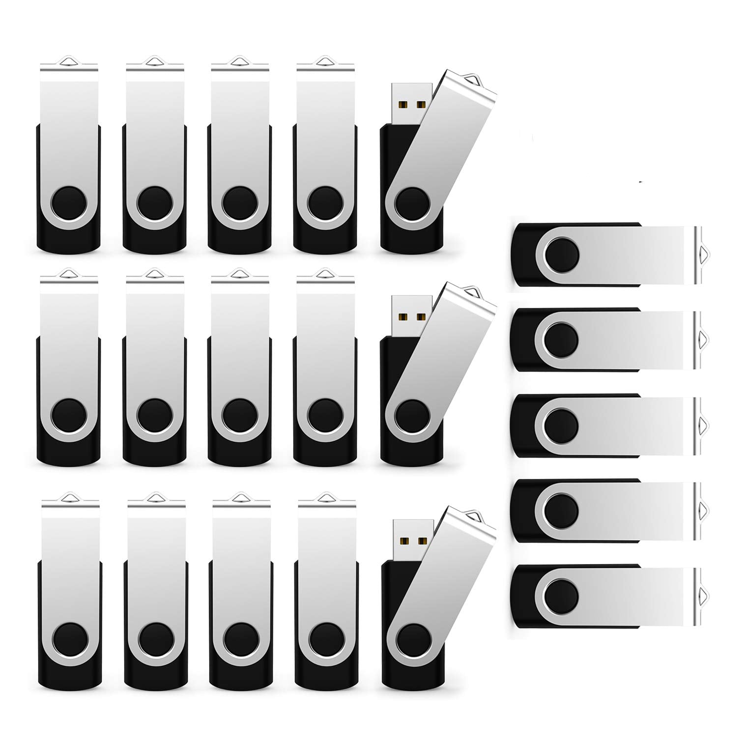 20 Pack 16GB USB Flash Drive 2.0 Bulk USB Thumb Drives Memory Stick