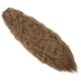 thumbnail image 2 of MY-LADY Drawstring Corn Wave Ponytail Curly Clip in Hair Bun Extensions Synthetic Long Hair for Women Black Brown Blonde 18", 2 of 7