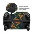 thumbnail image 2 of Kdxio Tropical Tribe Mask Pattern Luggage Cover for Travel,Elastic and Durable,Fits 18-32 Inch,Anti-Scratch Suitcase Protector-No luggage included, 2 of 5