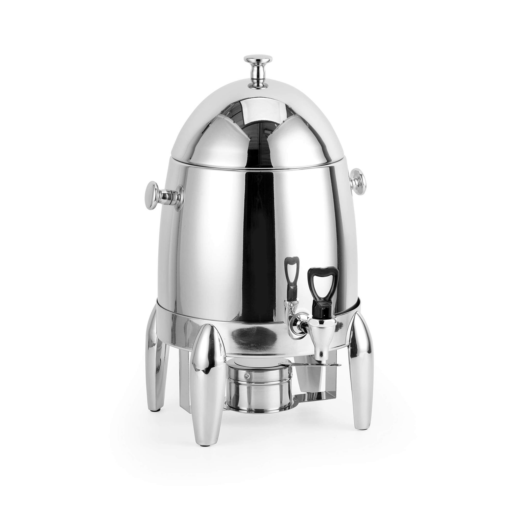 Stainless Steel 3 Gallon Hot Beverage Dispenser - 48 Cup Commercial Coffee Urn With Chrome Accents