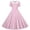 *1-Pink, variant on VBVC Women's Vintage 1950s Polka Dot Swing Dress , Ladies' Peter Pan Collar Short Sleeve A-Line Midi Dress , Retro Cocktail Party Flare Dresses For Women,Army Green,S-2XL