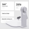 thumbnail image 4 of Desktop Projector Stand with 360 Degree Rotateing 1/4In Screw Mount Adjustable for Home and Offices Projector Holder B,1 * Desktop Projector Stand,White, 4 of 5