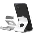 thumbnail image 4 of Desk Phone Holder, Aluminum Alloy Cell Phone Stand, AntiSlip Base and Convenient Charging Port, Works with All 48' eReaders, 4 of 5