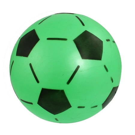 Plastic Cheerleader Football - Green Black 6.6 Dia Inflatable Soft Plastic Football Toy