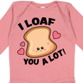 thumbnail image 4 of Inktastic I Loaf You a Lot with Cute Bread Clip Art Boys or Girls Long Sleeve Baby Bodysuit, 4 of 5