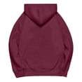 thumbnail image 3 of JUSLIO Womens Shirts Relaxed Fit Hoodies Sweatshirts with Pockets Long Sleeve Sweatshirts Wine S, 3 of 5