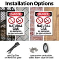 thumbnail image 3 of (2 Pack) Natural Gas No Smoking OSHA Danger Sign 18 Inch X 24 Inch Indoor / Outdoor Rust-Free Aluminum Metal Signs for Workplace, Workshop, and Construction Site, Made in the USA, 3 of 8