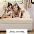 thumbnail image 5 of Clara Clark, RV/Short Size, Bed Sheets Set, Luxury Bedding Sheets Set, 4-Piece Bed Set, Deep Pockets Fitted Sheet 100% Soft Microfiber, Hypoallergenic Cool & Breathable, Cream, 5 of 6