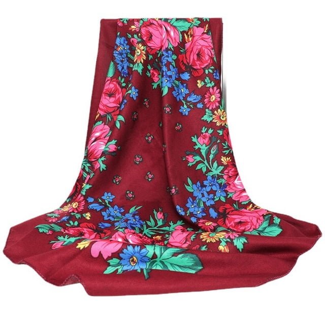 Bufanda estilo algodón, bufanda estampada vintage, bufanda de protección solar para primavera y verano, bufanda cálida para otoño e invierno