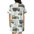 thumbnail image 6 of Sigee Tractor and Dumper for Sleepwear Casual Pjs with Pockets Women's Pajamas Sets Shorts 2 Piece Short Sleeve Lounge Sets Large, 6 of 9
