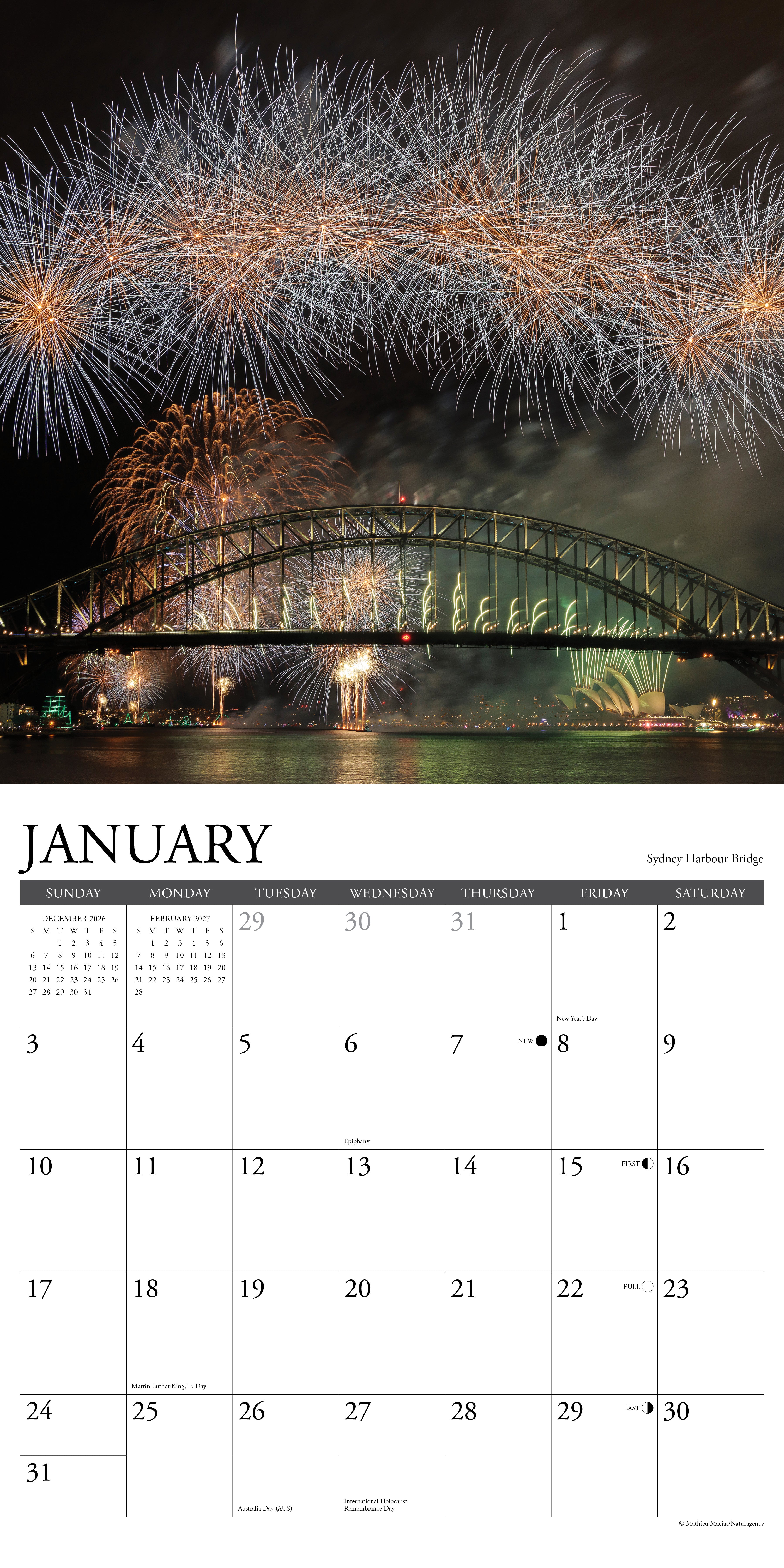 Willow Creek Press, Australia 2027 Wall Calendar