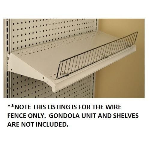 Gondola Shelf Divider Fence Chrome Streater USA Made 11" x 3" Lot of 20 New 