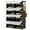 Black, variant on Simenmax 3-Tier Bamboo Shoe Rack Bench, 19.7'' Storage Organizer, Entryway Bench with Shoe Storage, Black Finish for Bedroom Living Room Balcony