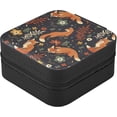 thumbnail image 3 of GZHJMY Fox Small Jewelry Box, Portable Leather Travel Jewelry Storage Case for Rings Earrings Necklace Bracelets, 3 of 7