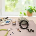 thumbnail image 2 of The Beadsmith Square Craft Wire - Wire Elements - Medium Temper - 18 Gauge, 7 Yard Coil - Black Color - Beading Wire Used for Jewelry Making, Wire Wrapping, and Other DIY Arts & Crafts, 2 of 8
