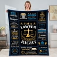thumbnail image 2 of Lawyer Gifts for Women Men Lawyer Blanket, Law School Gifts Lawyer Graduation Gifts, Attorney Gifts for Women Men Law School Essentials Supplies Soft Cozy Flannel Throw Blanket 50''x 60'', 2 of 5