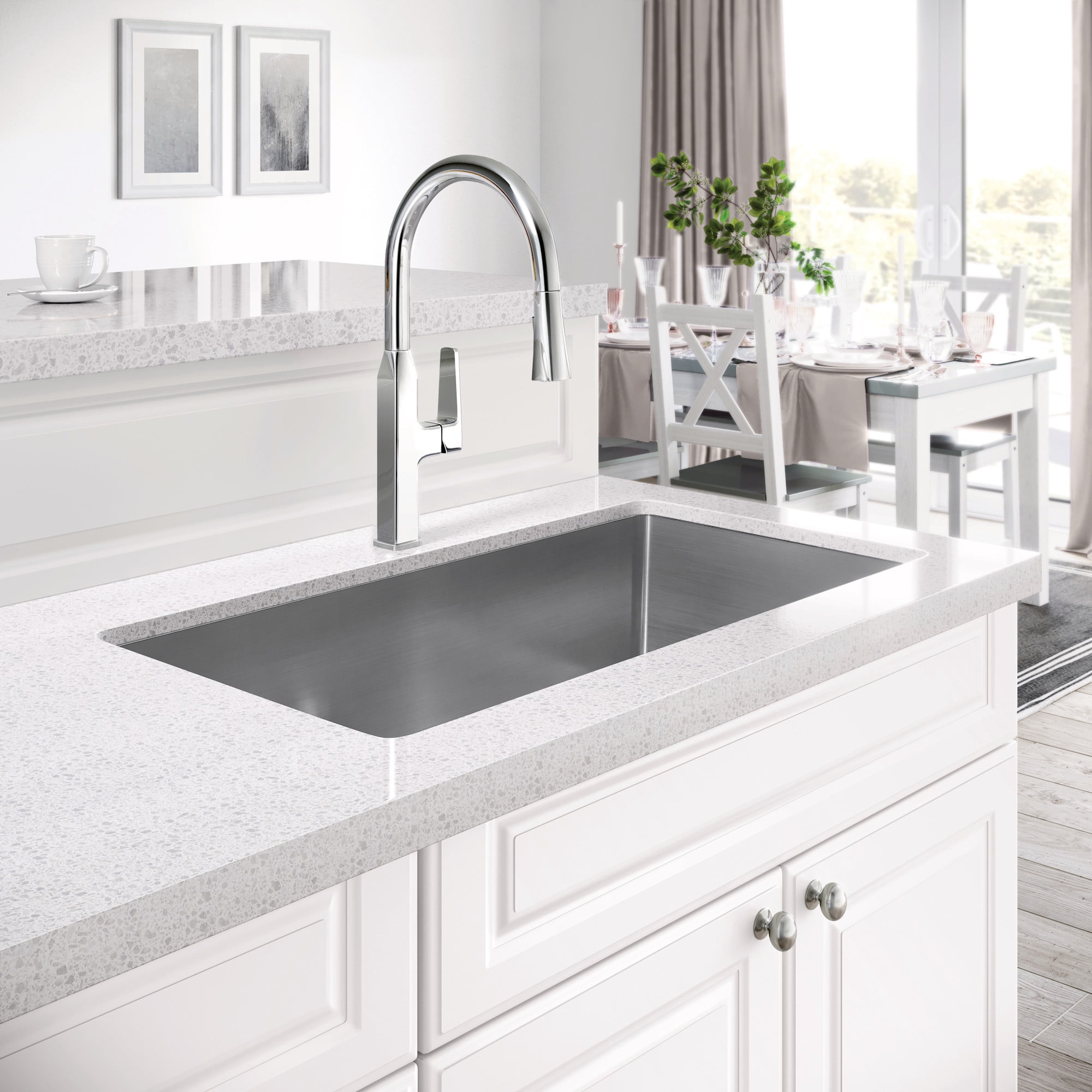 Proflo PFXC5552MB Scovin 1.8 GPM Single Hole Pull Down Kitchen Faucet - Black