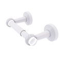 thumbnail image 1 of Pacific Beach Collection Two Post Toilet Tissue Holder with Twisted Accents - Matte White, 1 of 3