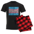 thumbnail image 6 of CafePress - Abstract Paint Splatter Transgender Pride Flag Pajamas - Men's Dark Loose Fit Cotton Pajama Set, 6 of 7
